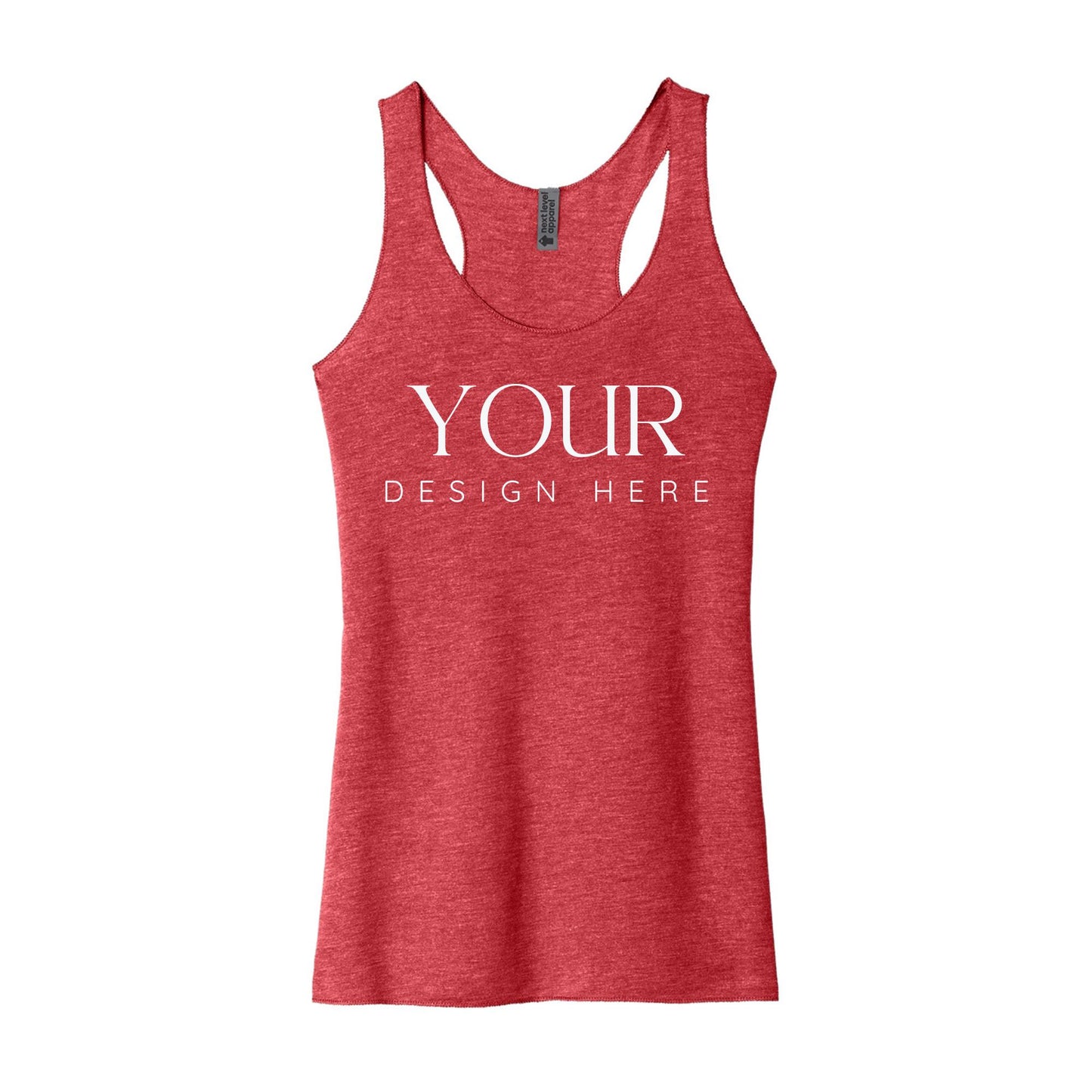 Custom Tank Top Next Level 6733, Personalized Racerback Tank, Women’s Workout Tank, Custom Graphic Tank, Summer Vacation Shirt