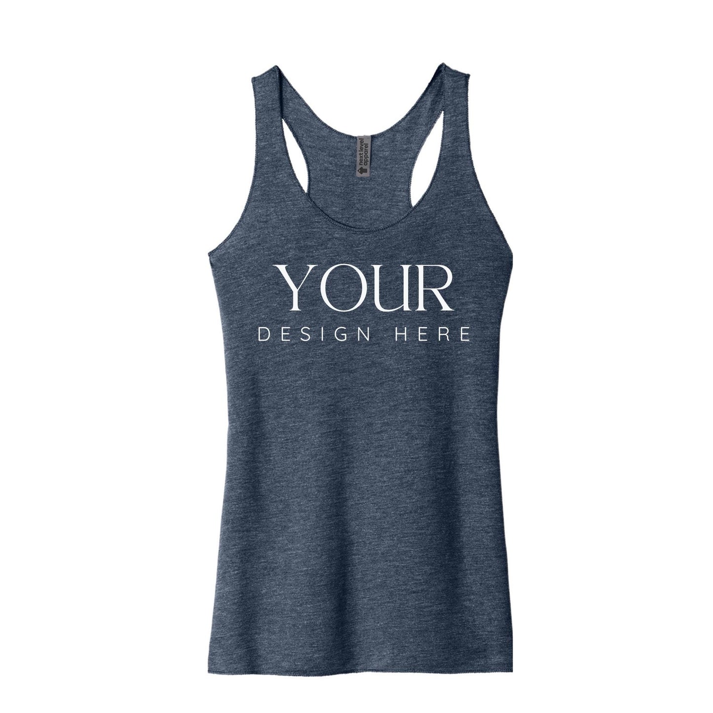 Custom Tank Top Next Level 6733, Personalized Racerback Tank, Women’s Workout Tank, Custom Graphic Tank, Summer Vacation Shirt