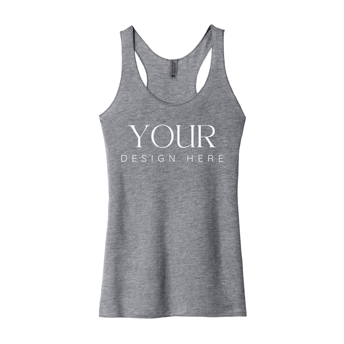 Custom Tank Top Next Level 6733, Personalized Racerback Tank, Women’s Workout Tank, Custom Graphic Tank, Summer Vacation Shirt