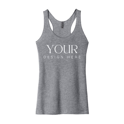 Custom Tank Top Next Level 6733, Personalized Racerback Tank, Women’s Workout Tank, Custom Graphic Tank, Summer Vacation Shirt