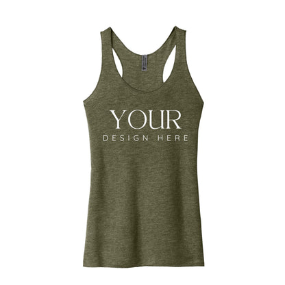 Custom Tank Top Next Level 6733, Personalized Racerback Tank, Women’s Workout Tank, Custom Graphic Tank, Summer Vacation Shirt