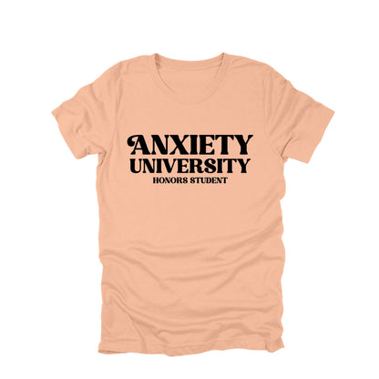 Anxiety University Honors Student Shirt Funny Anxiety Humor Graphic Tee