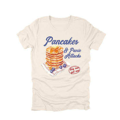 Pancakes and Panic Attacks Shirt Funny Breakfast Humor Graphic Tee