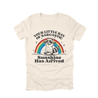 Your Little Ray of Sarcastic Sunshine Shirt Funny Raccoon Humor Graphic Tee