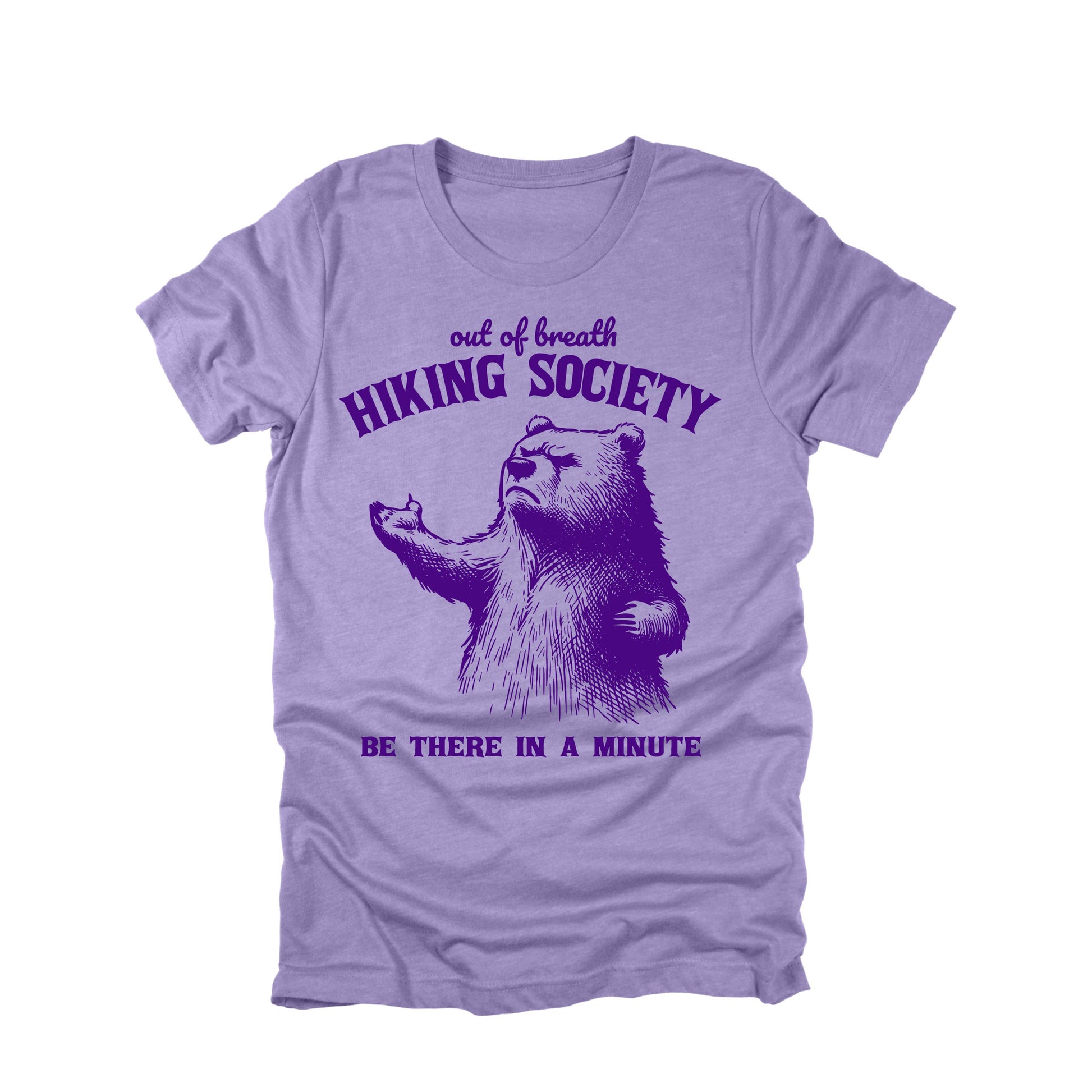 Out of Breath Hiking Society Bear Shirt Funny Hiking Graphic Tee Outdoor Hiker Gift