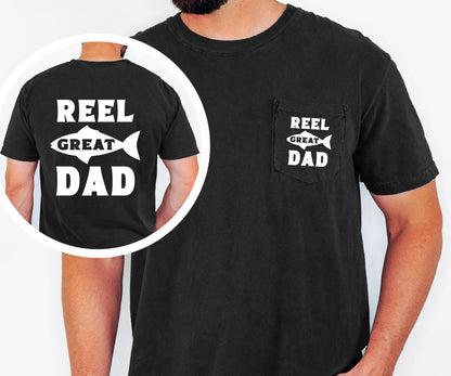 Reel Great Dad Fishing Father T-shirt