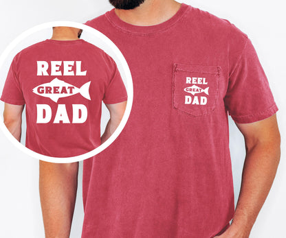 Reel Great Dad Fishing Father T-shirt