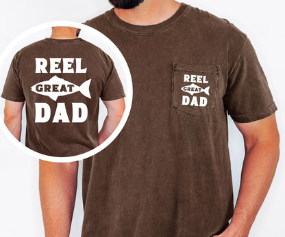 Reel Great Dad Fishing Father T-shirt