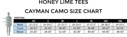 Custom Logo Cayman Camo Long Sleeve UPF 50+ Performance Sun Protection Shirts
