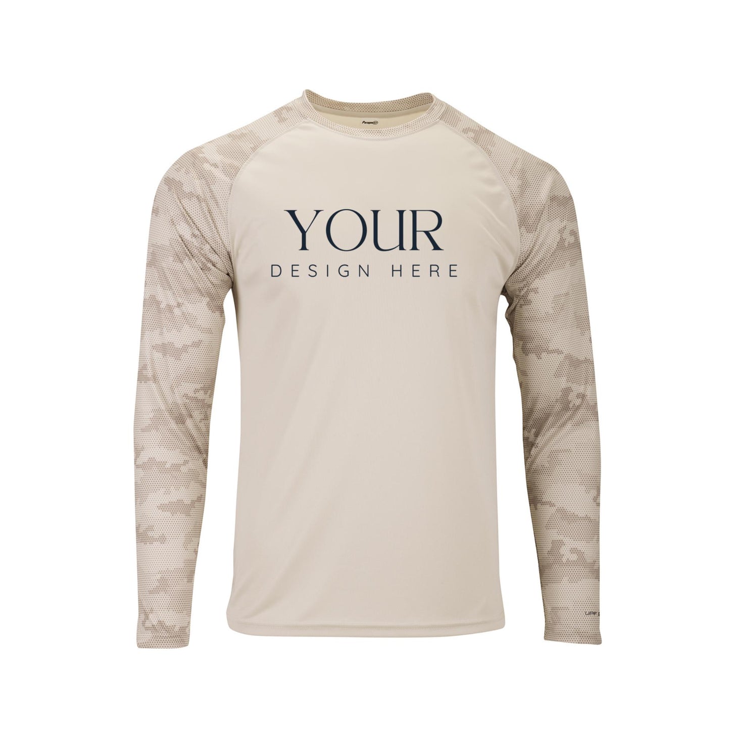 Custom Logo Cayman Camo Long Sleeve UPF 50+ Performance Sun Protection Shirts