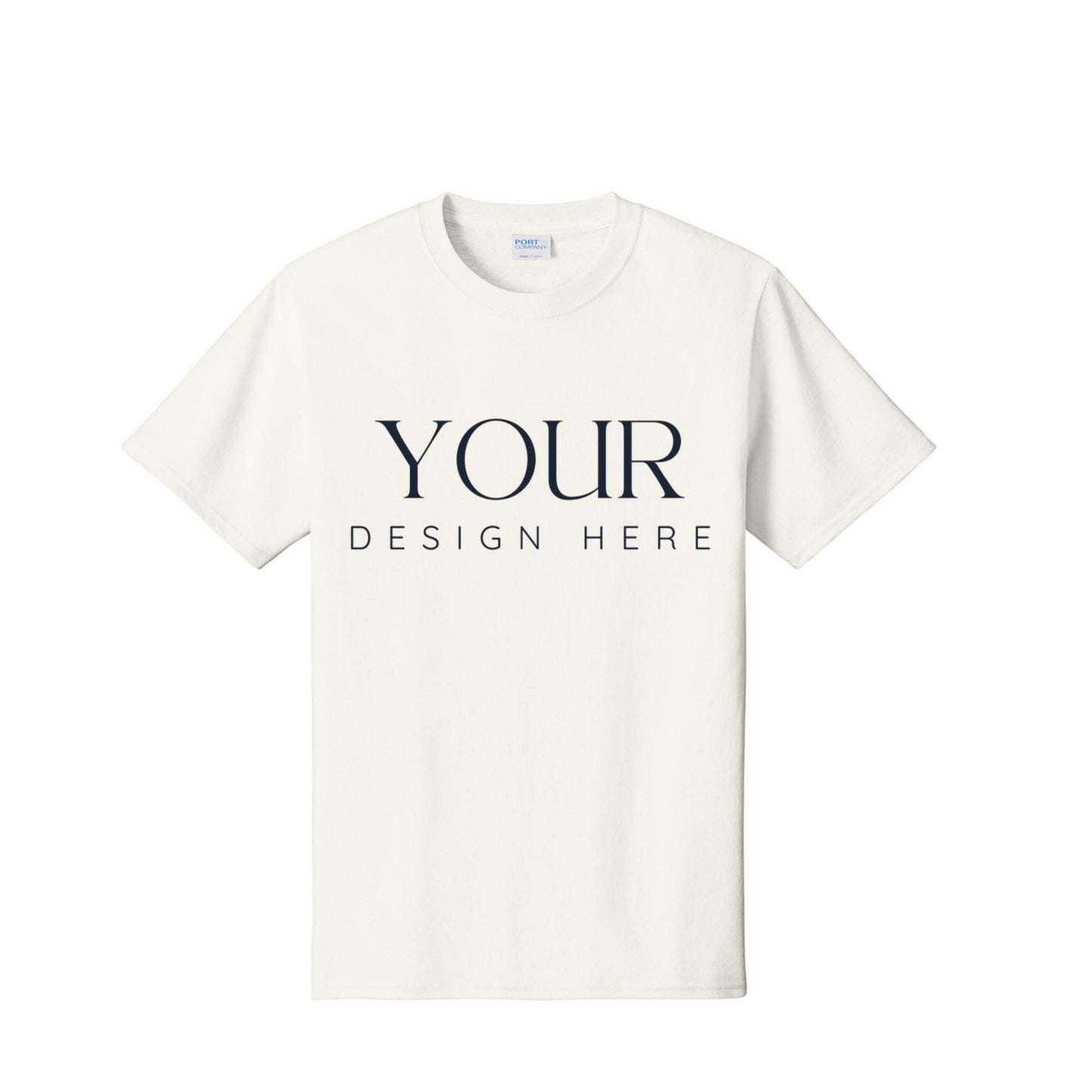 Port and Company PC54 Custom T Shirt, Core Cotton Tee, Personalized Shirt, Custom Logo Shirt, Unisex T Shirt