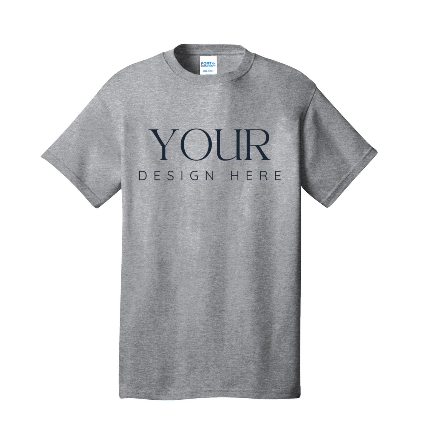 Port and Company PC54 Custom T Shirt, Core Cotton Tee, Personalized Shirt, Custom Logo Shirt, Unisex T Shirt