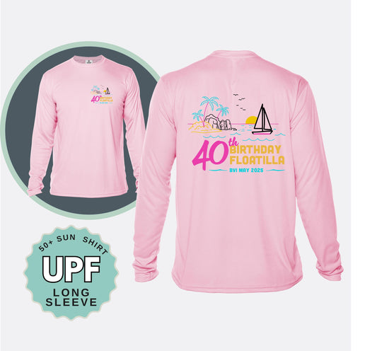Custom Family Matching UPF Shirts, Personalized Long Sleeve Sun Shirts, Youth Toddler Adult Shirts, Vacation Family Shirts