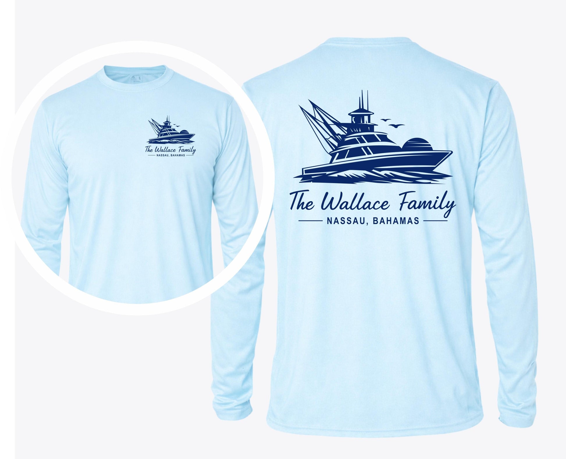 Custom UPF50+ Sun Protection Long Sleeve Shirts for Women, Men & Youth - Outdoor Wetshirt, Group Birthday Party Tee Youth, Toddler