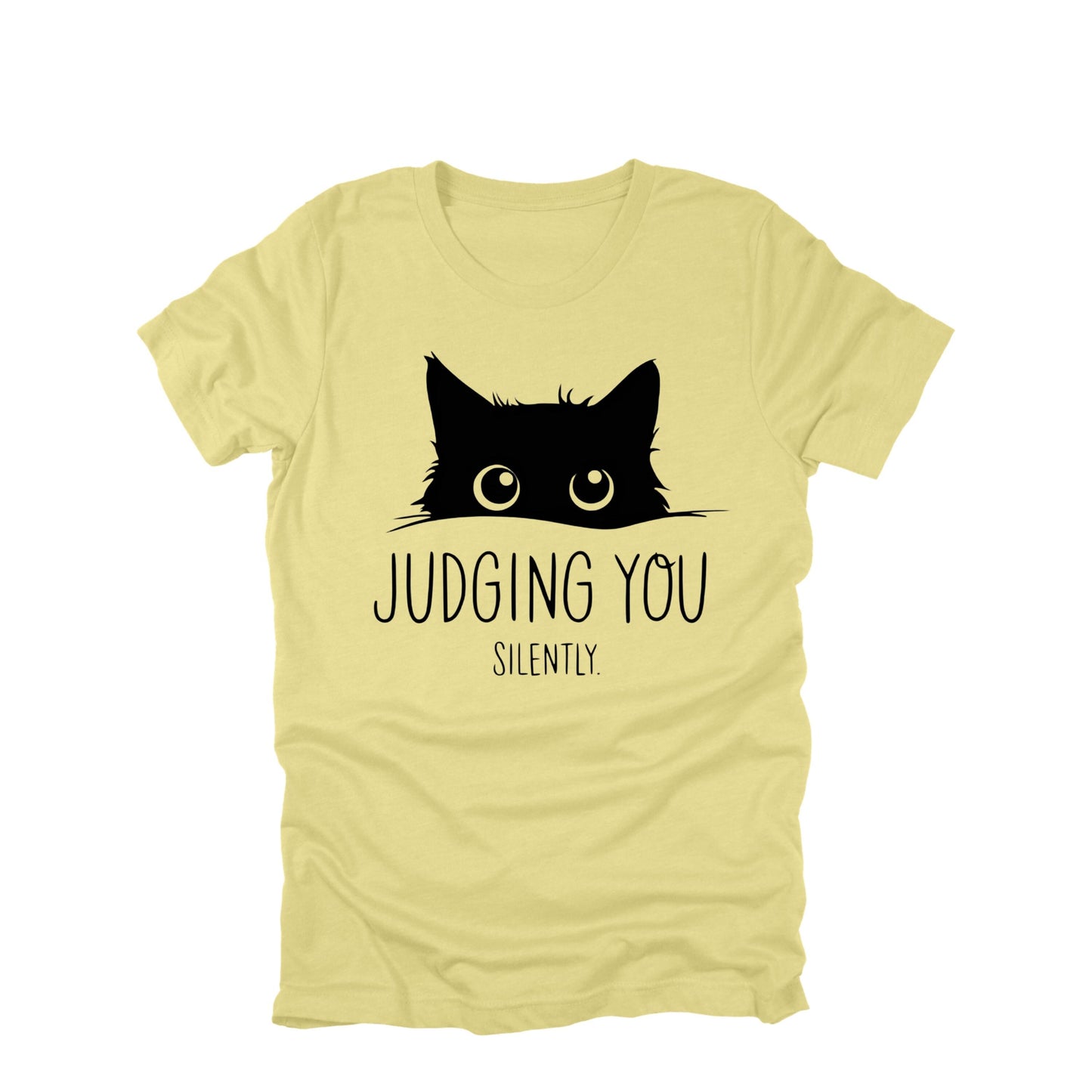 Judging You Silently Cat Shirt, Funny Cat Shirt, Cat Lover Humor Tee, Sarcastic Cat Graphic Tee, Cat Owner Shirt