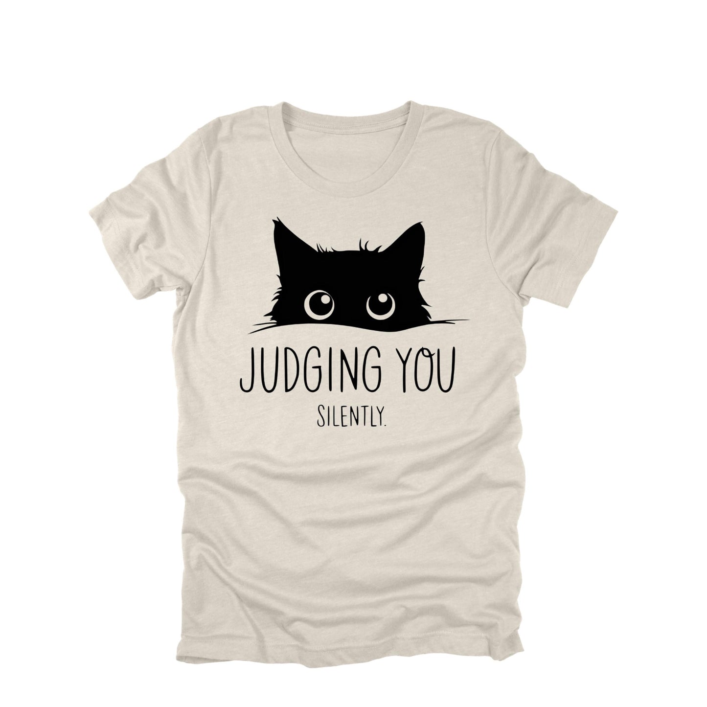 Judging You Silently Cat Shirt, Funny Cat Shirt, Cat Lover Humor Tee, Sarcastic Cat Graphic Tee, Cat Owner Shirt