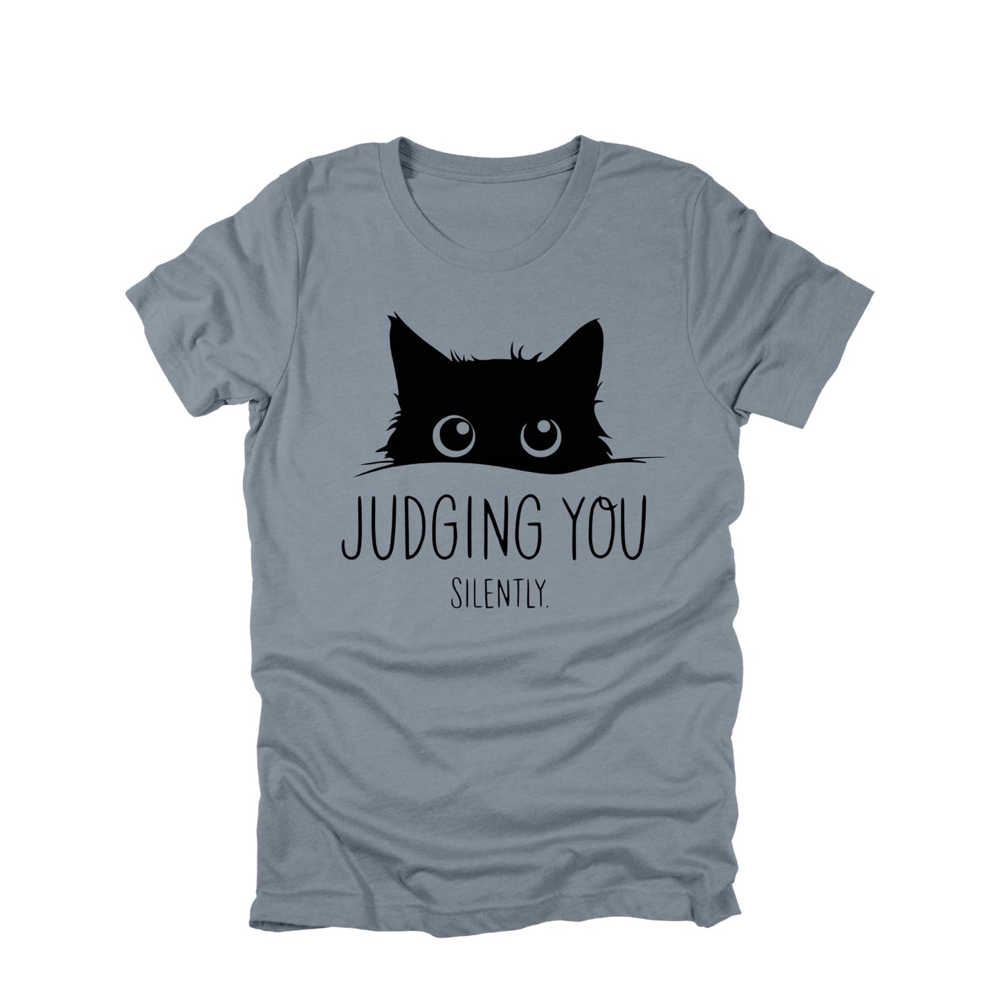 Judging You Silently Cat Shirt, Funny Cat Shirt, Cat Lover Humor Tee, Sarcastic Cat Graphic Tee, Cat Owner Shirt
