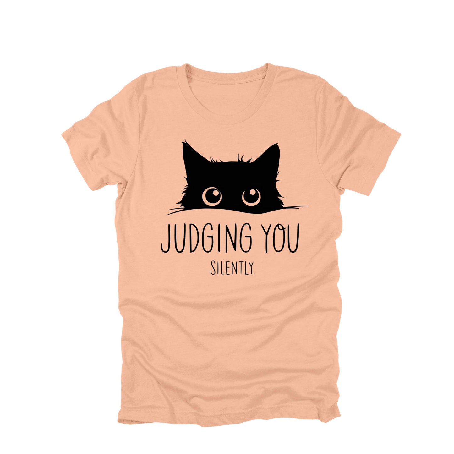 Judging You Silently Cat Shirt, Funny Cat Shirt, Cat Lover Humor Tee, Sarcastic Cat Graphic Tee, Cat Owner Shirt