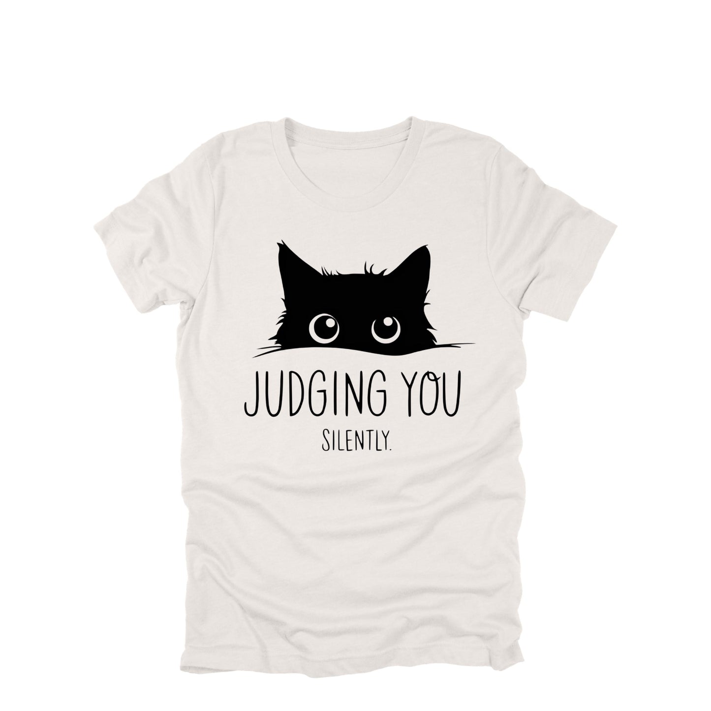 Judging You Silently Cat Shirt, Funny Cat Shirt, Cat Lover Humor Tee, Sarcastic Cat Graphic Tee, Cat Owner Shirt