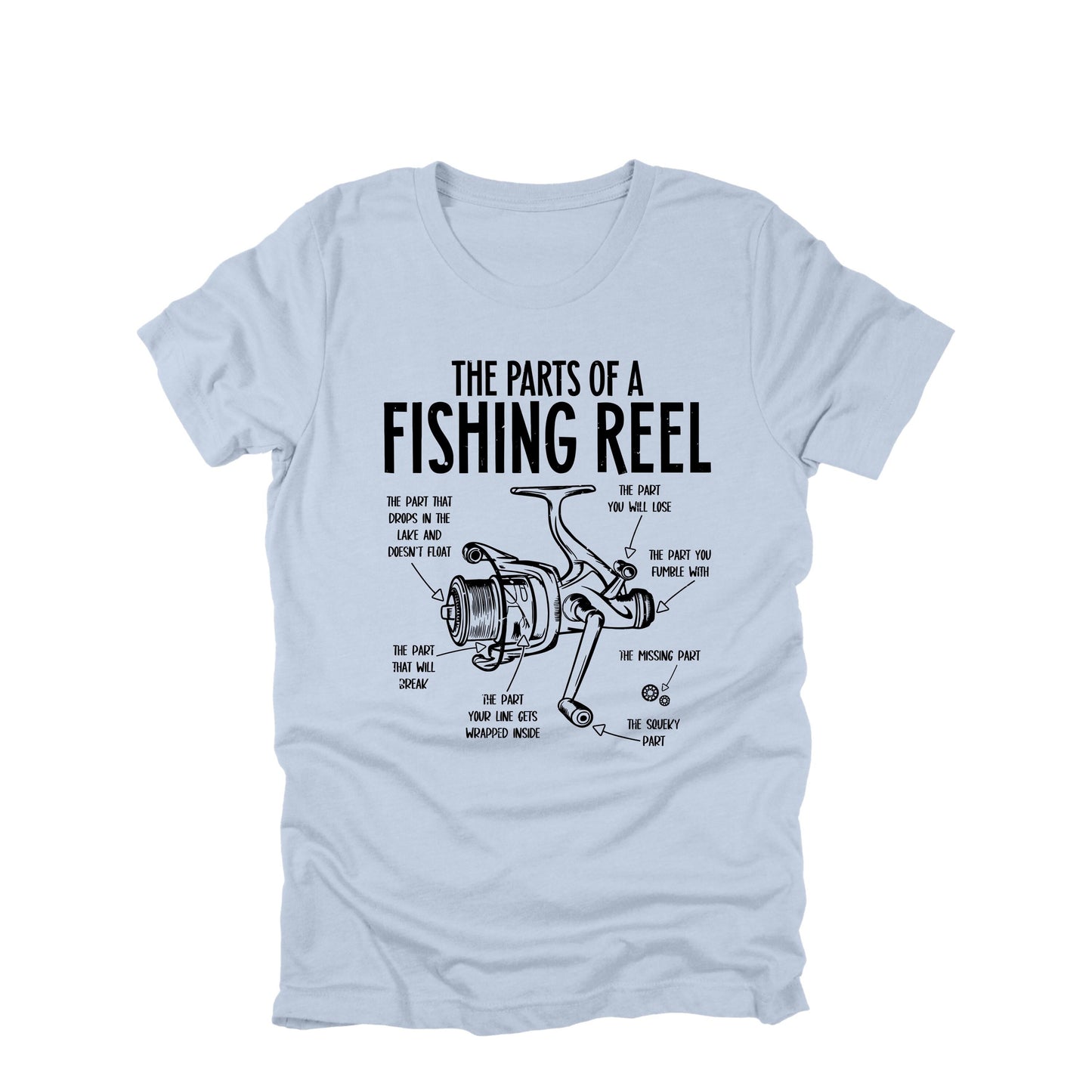 Parts of a Fishing Reel Funny Fishing Shirt, Fishing Shirt, Dad Lake Boat Trip Gift for Fishermen, Father's Day Mens Fishing T-Shirt