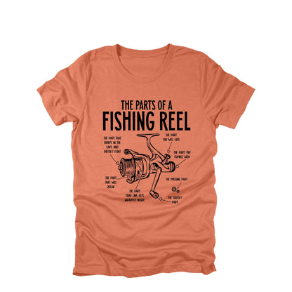 Parts of a Fishing Reel Funny Fishing Shirt, Fishing Shirt, Dad Lake Boat Trip Gift for Fishermen, Father's Day Mens Fishing T-Shirt