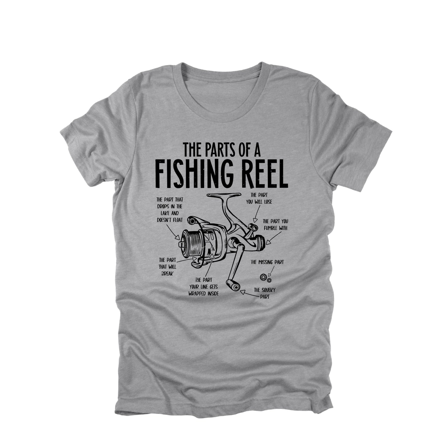 Parts of a Fishing Reel Funny Fishing Shirt, Fishing Shirt, Dad Lake Boat Trip Gift for Fishermen, Father's Day Mens Fishing T-Shirt