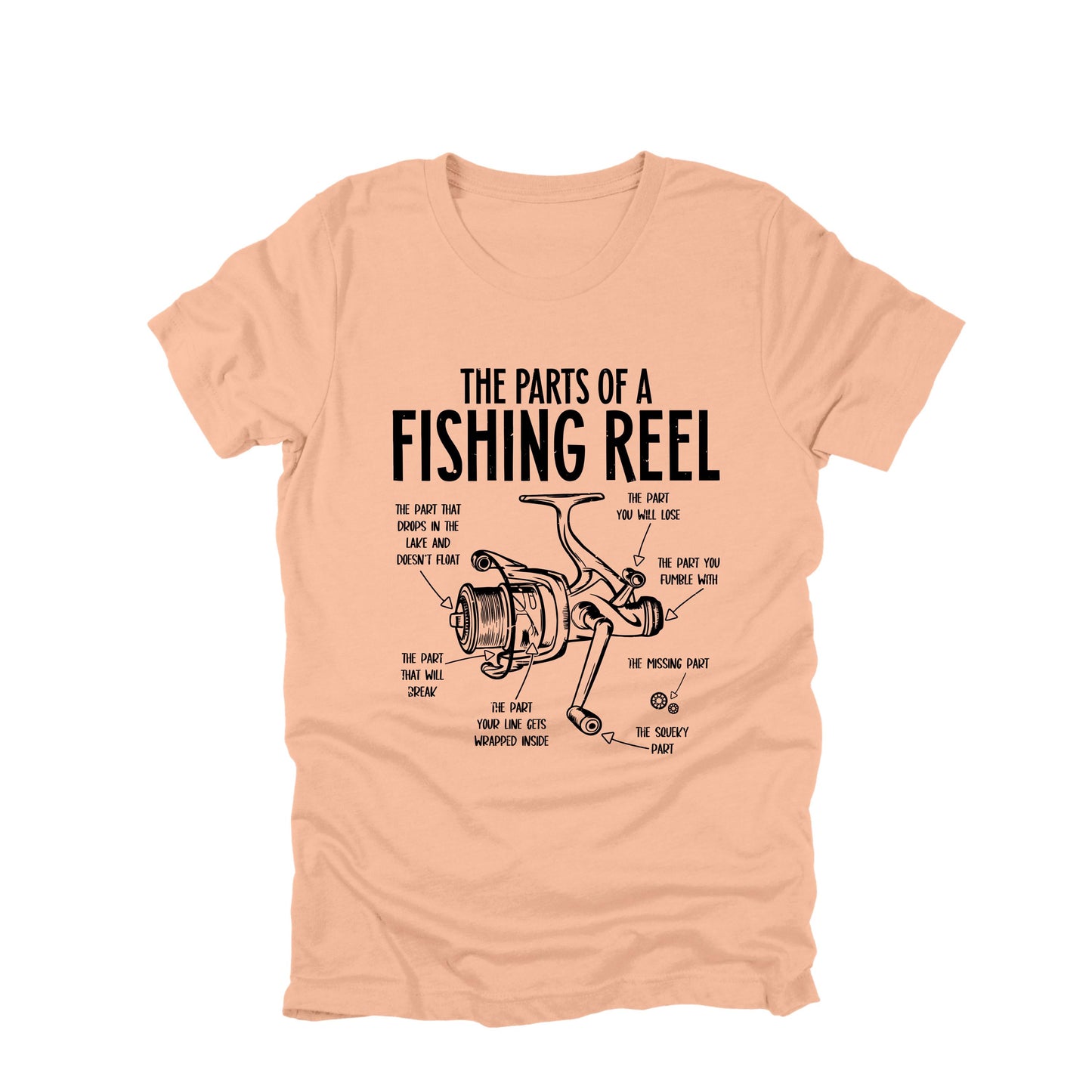 Parts of a Fishing Reel Funny Fishing Shirt, Fishing Shirt, Dad Lake Boat Trip Gift for Fishermen, Father's Day Mens Fishing T-Shirt