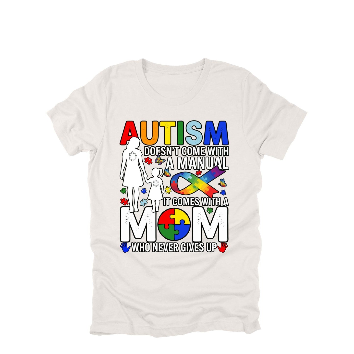 Autism Mom Shirt Girl, Autism Awareness Tee, Puzzle Ribbon Shirt, Special Needs Mom Gift