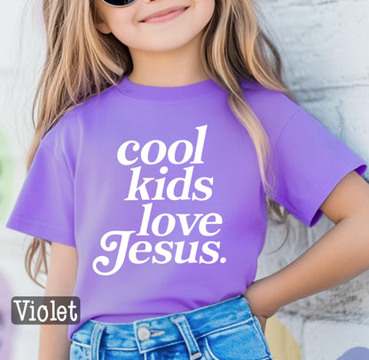 Cool Kids Love Jesus Shirt Kids Christian Tee Faith Kids Shirt Toddler Youth Religious Tee