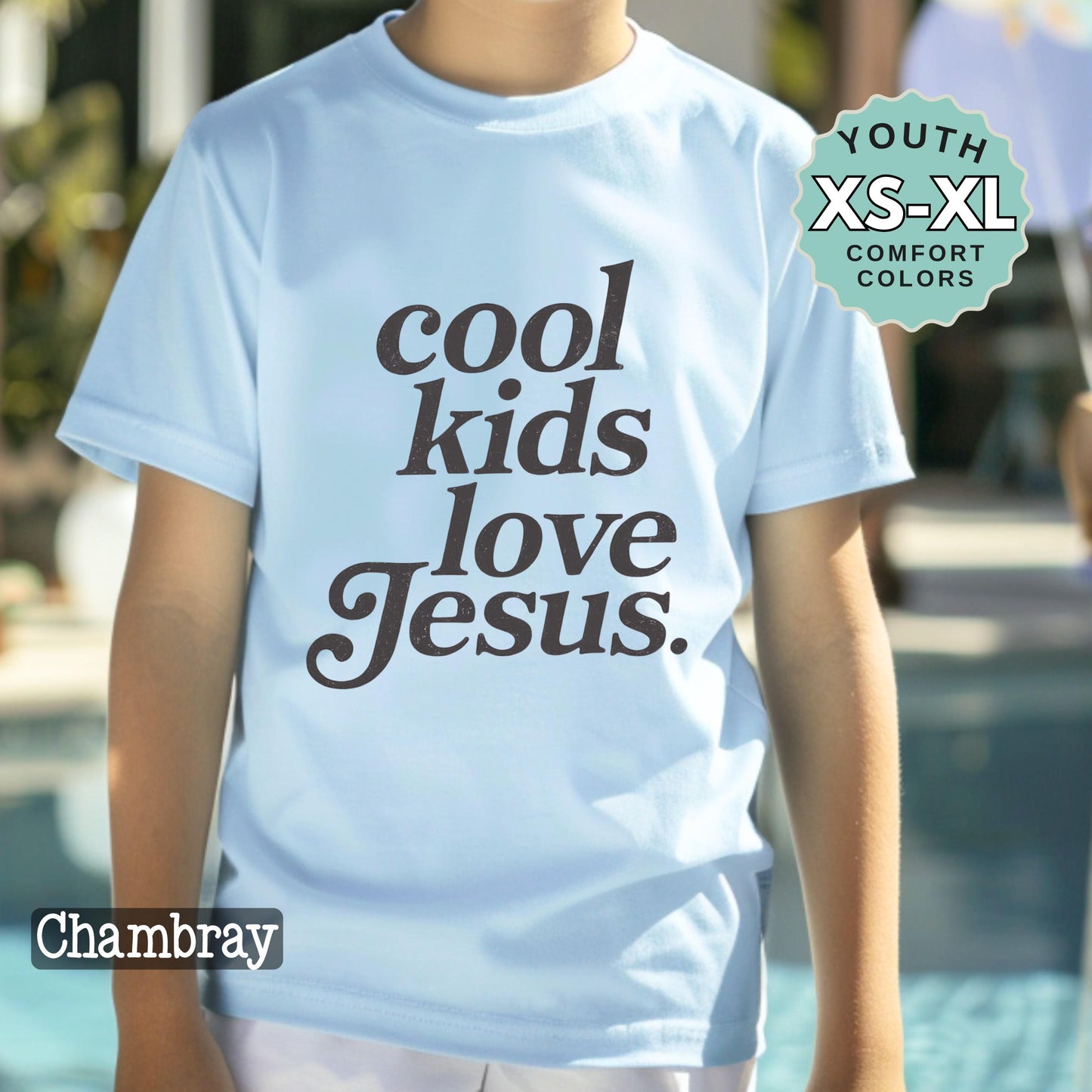 Cool Kids Love Jesus Shirt Kids Christian Tee Faith Kids Shirt Toddler Youth Religious Tee