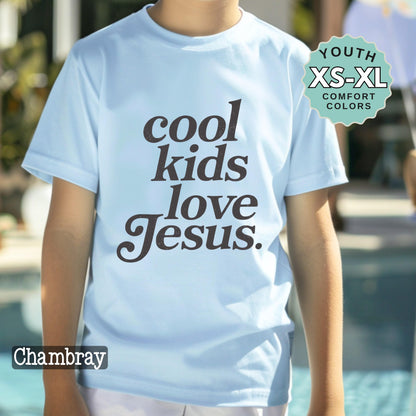 Cool Kids Love Jesus Shirt Kids Christian Tee Faith Kids Shirt Toddler Youth Religious Tee