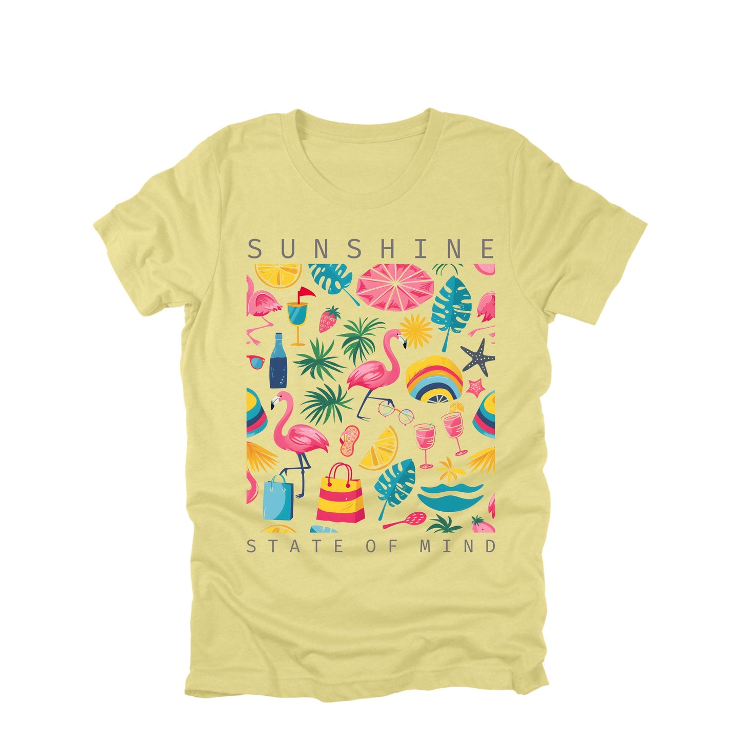 Sunshine State of Mind Shirt, Cute Beach Shirt, Graphic T-shirt