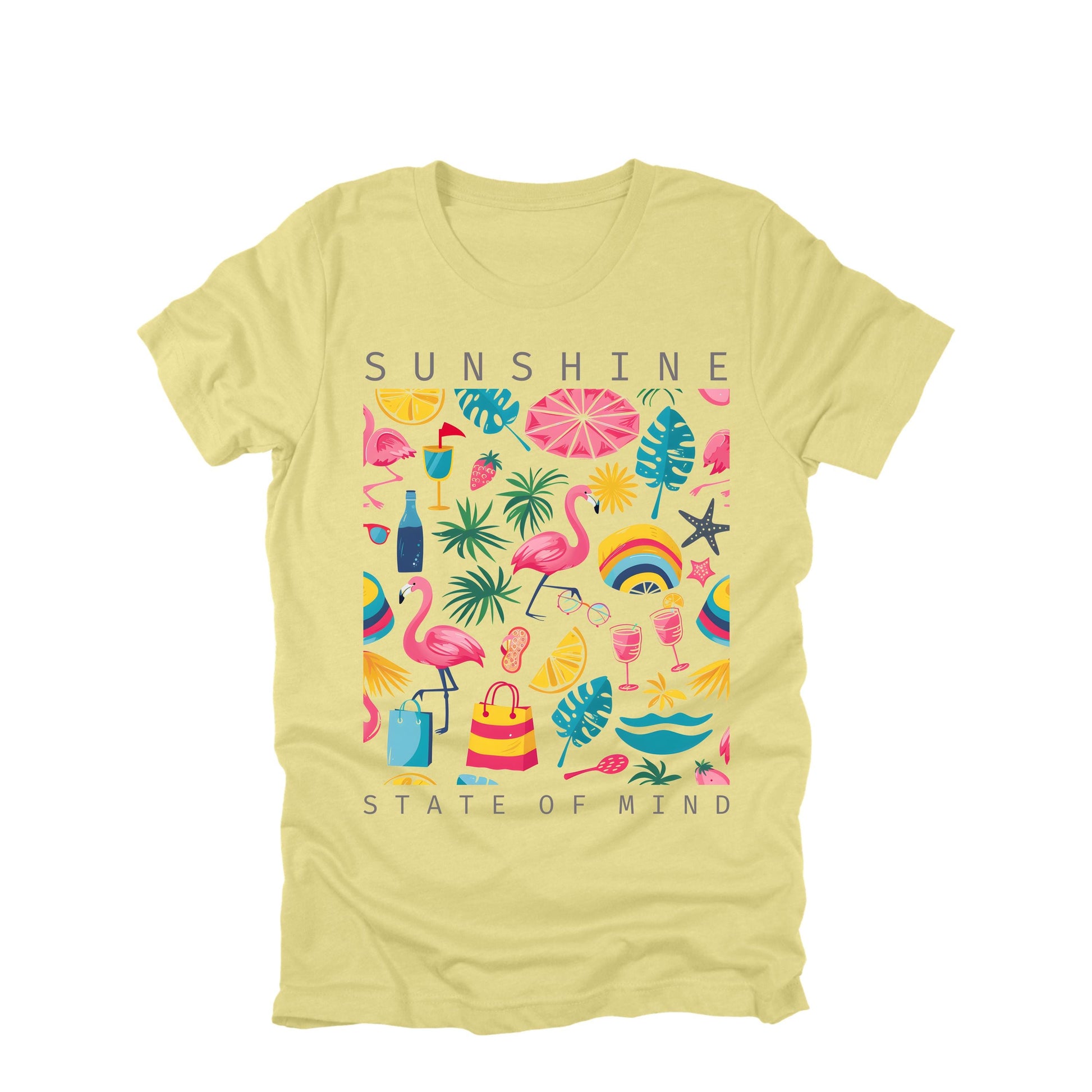 Sunshine State of Mind Shirt, Cute Beach Shirt, Graphic T-shirt