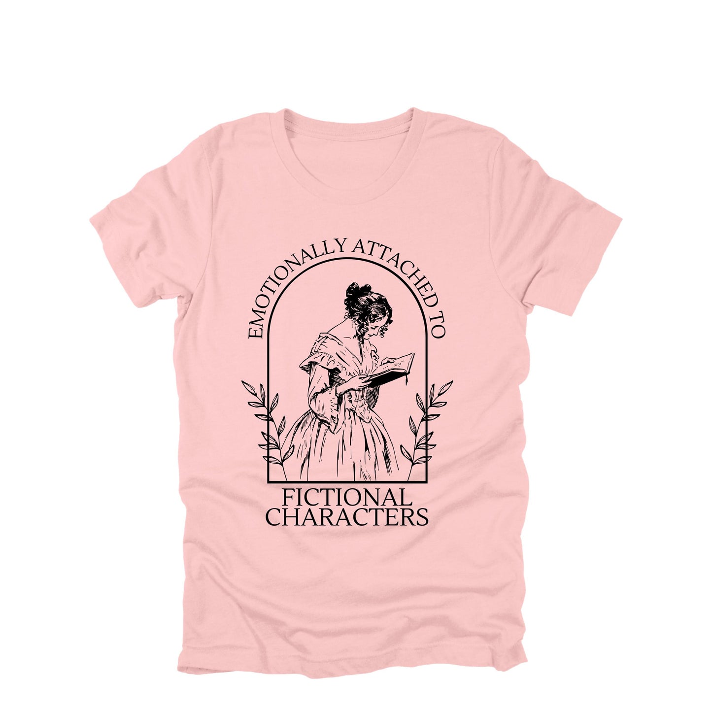 Emotionally Attached to Fictional Characters Shirt, Book Lover Tee, Reader Gift, Introvert Shirt, Literary Aesthetic T Shirt