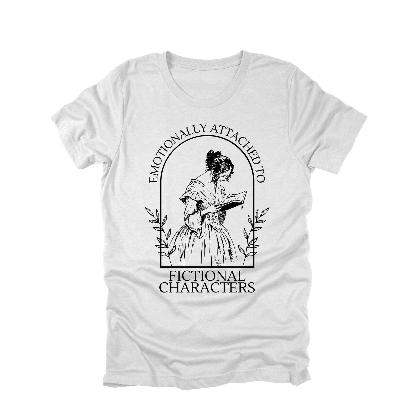 Emotionally Attached to Fictional Characters Shirt, Book Lover Tee, Reader Gift, Introvert Shirt, Literary Aesthetic T Shirt