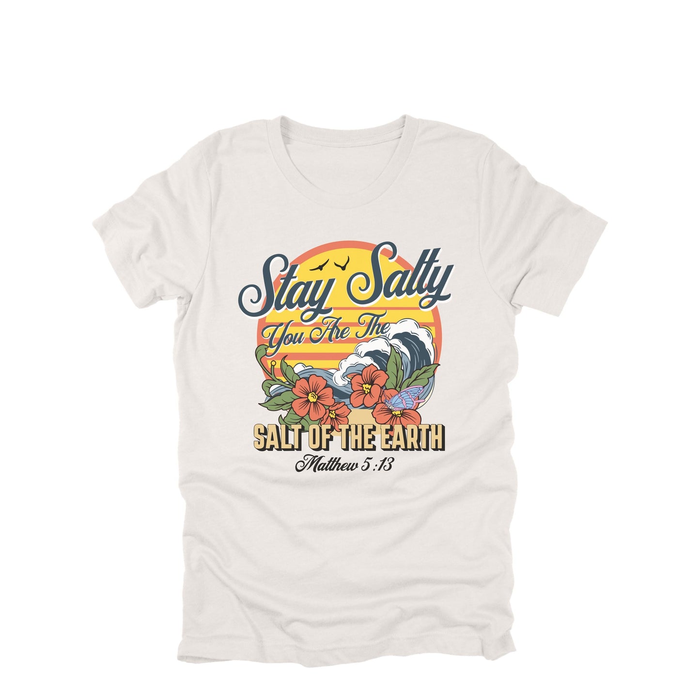 Stay Salty Shirt Christian, Salt of the Earth Shirt, Matthew 5 13 Shirt, Beach Christian Tee, Faith Graphic Shirt, Bible Verse Shirt
