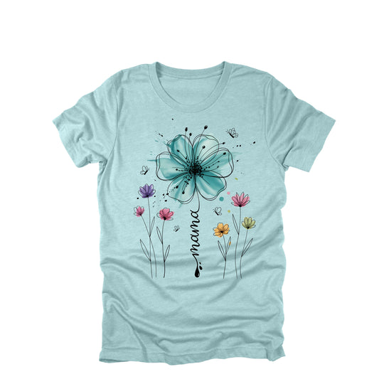 Mama Floral Shirt, Mom Flower Shirt, Cute Mom Shirt, Wildflower Mom Tee, Mother Gift Shirt, Floral Graphic Tee