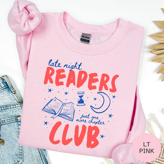 Late Night Readers Club Book Lover Sweatshirt