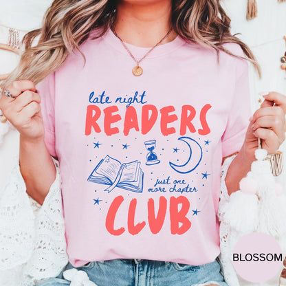 Book Lover Shirt, Late Night Readers Club Shirt