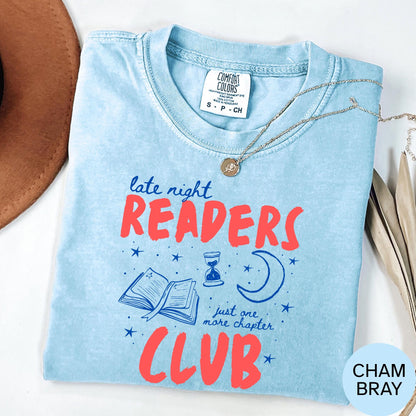 Book Lover Shirt, Late Night Readers Club Shirt