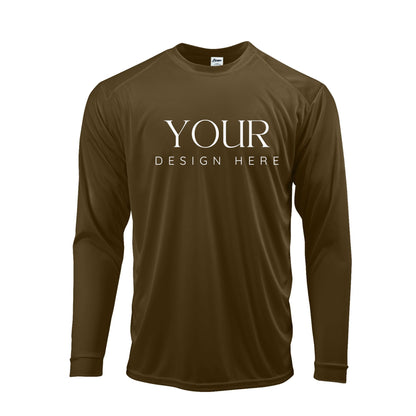 Custom Logo Long Sleeve UPF 50+ Performance Sun Protection Shirts