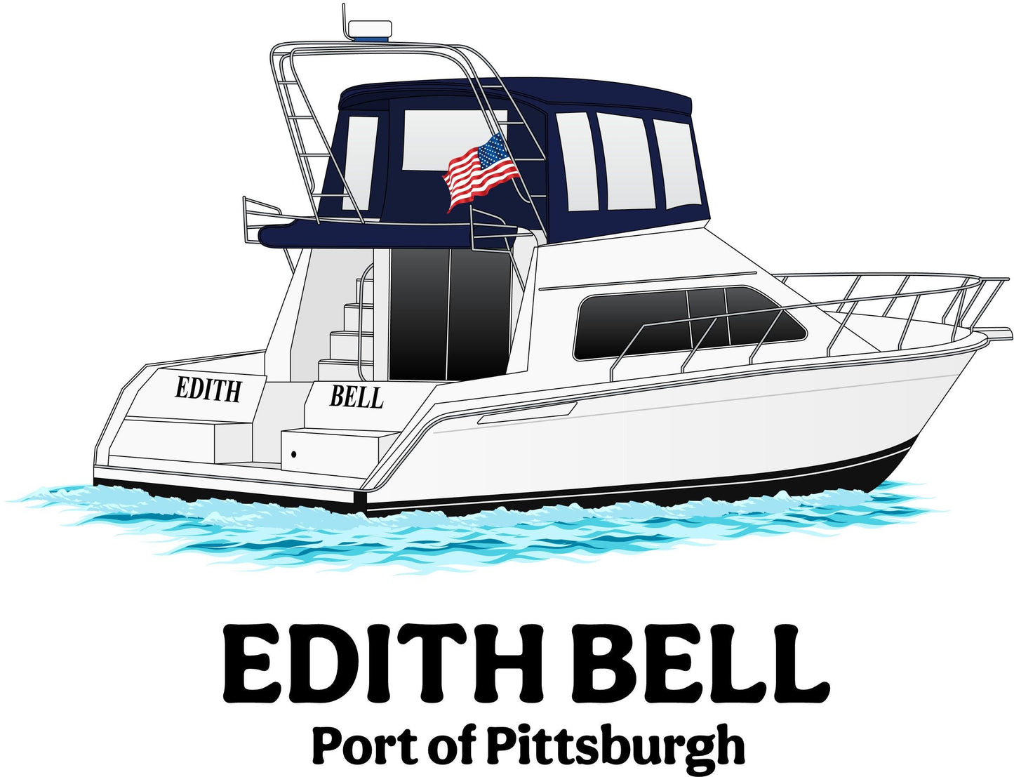 Custom Boat Design Add On Personalized Boat Illustration Digital Drawing Artwork for Shirt Orders Fishing Boat Yacht Pontoon Catamaran