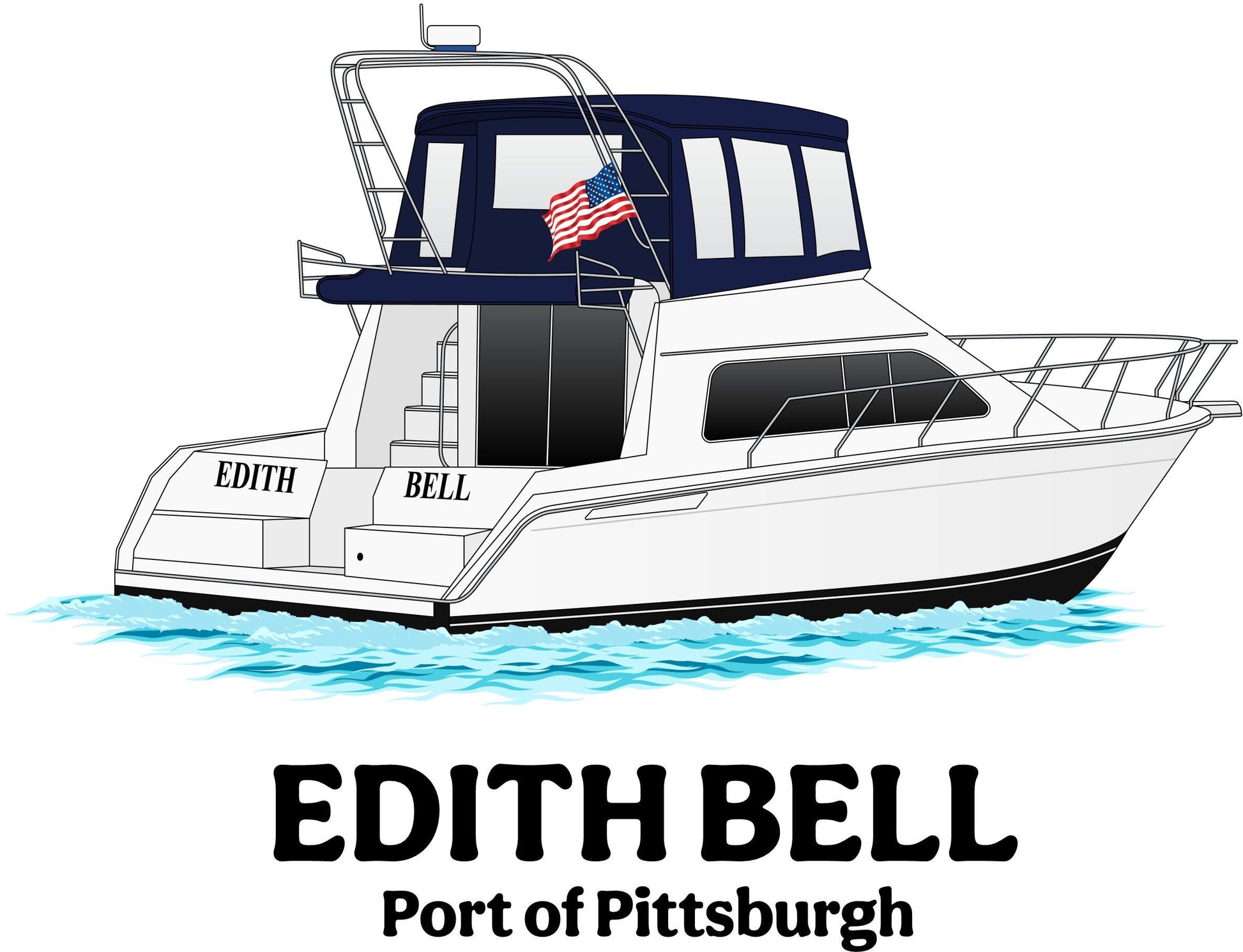 Custom Boat Design Add On Personalized Boat Illustration Digital Drawing Artwork for Shirt Orders Fishing Boat Yacht Pontoon Catamaran
