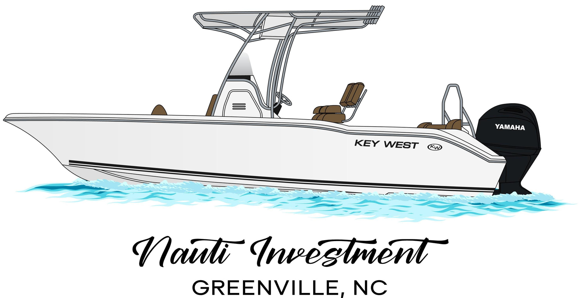 Custom boat drawing line art personalized illustration boat artwork