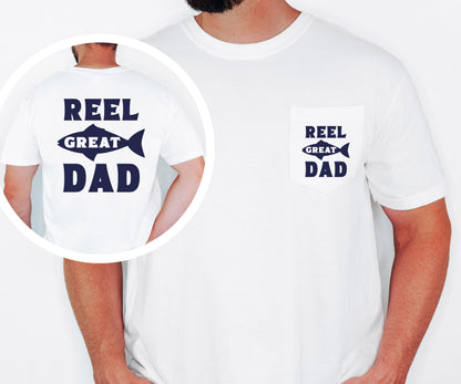 Reel Great Dad Fishing Father T-shirt