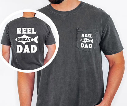 Reel Great Dad Fishing Father T-shirt