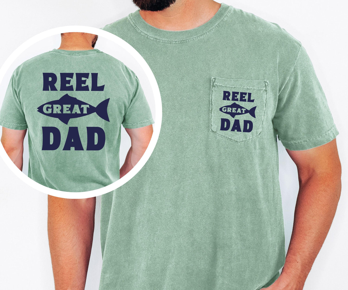 Reel Great Dad Fishing Father T-shirt