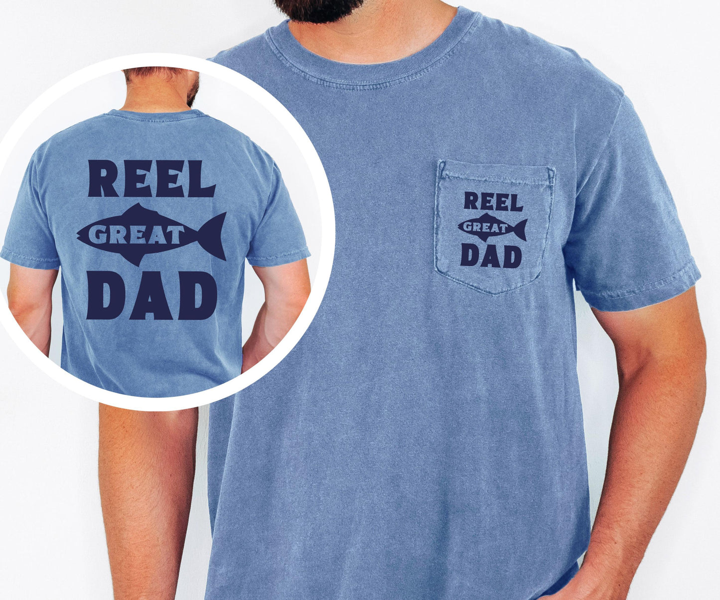 Reel Great Dad Fishing Father T-shirt