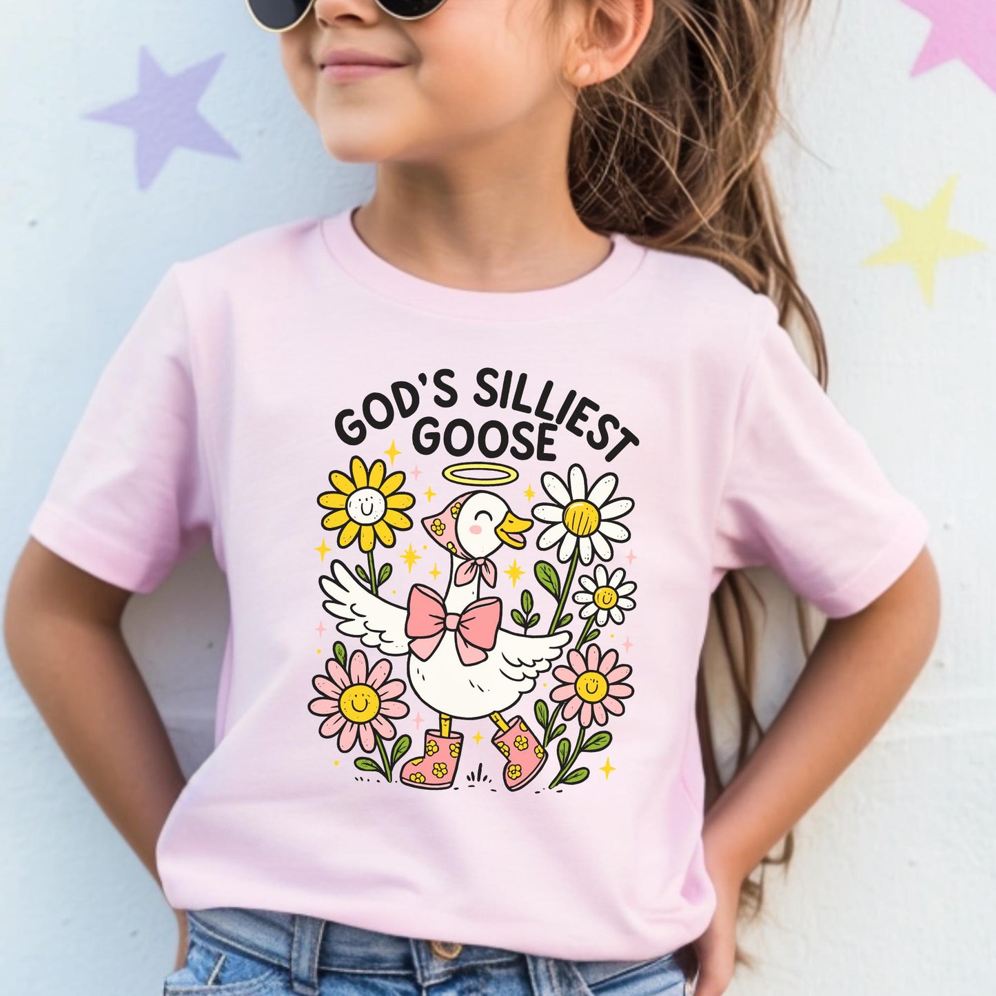 God's Silliest Goose Kid's Christian Jesus Shirt