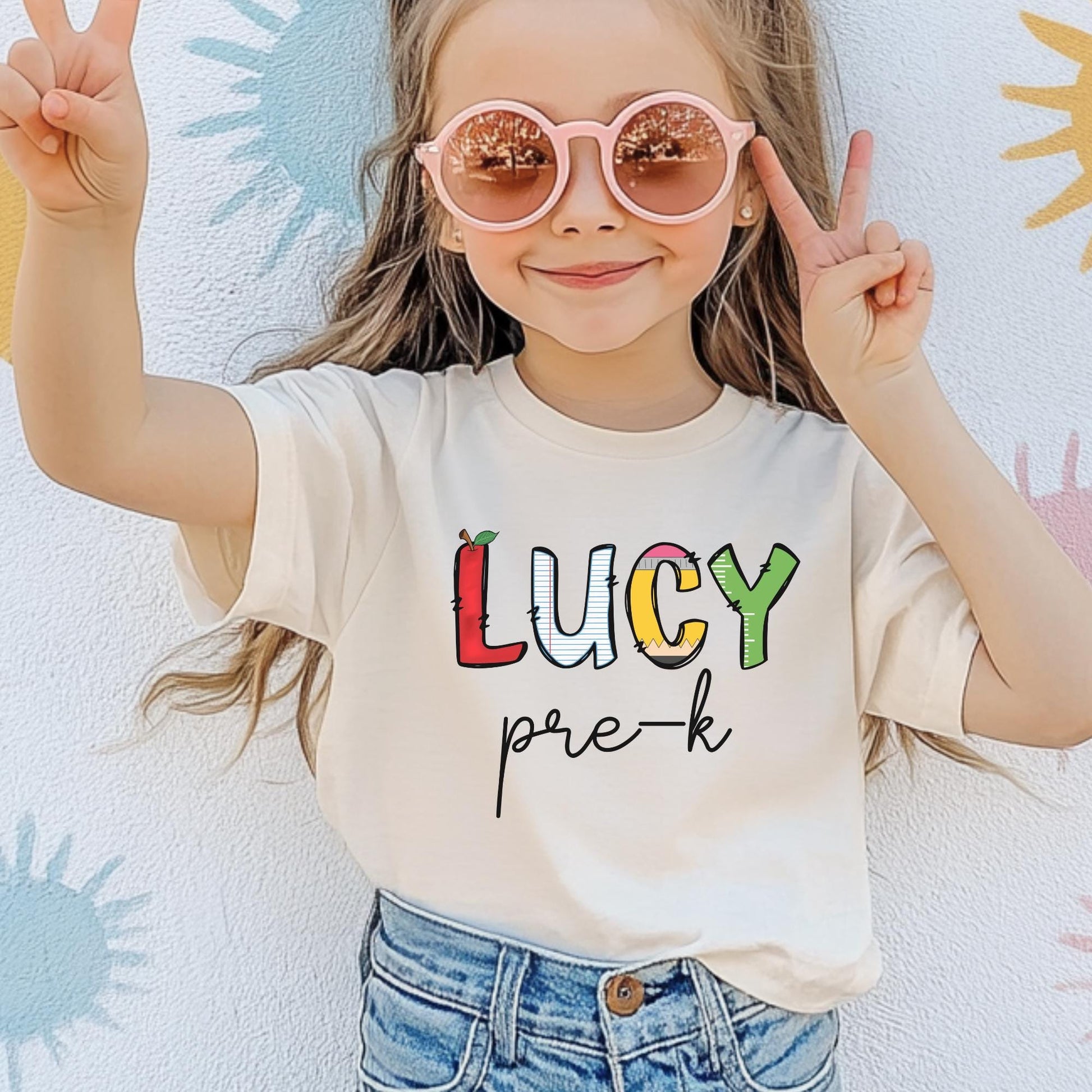 First Day School Outfit, Kids Name Shirt, Preschool Toddler Youth